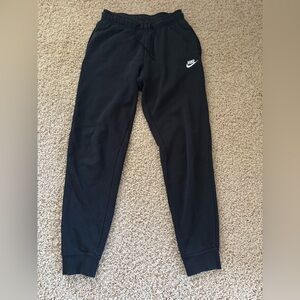 Nike Black Track Pants with Tapered Legs